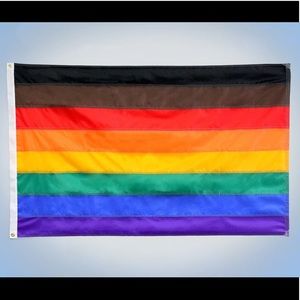 Black rainbow pride flag